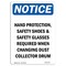 Signmission OSHA Notice Sign, Hand Protection Safety Shoes, 14in X 10in Rigid Plastic, 10" W, 14" H, Portrait OS-NS-P-1014-V-13207 - alternate 1